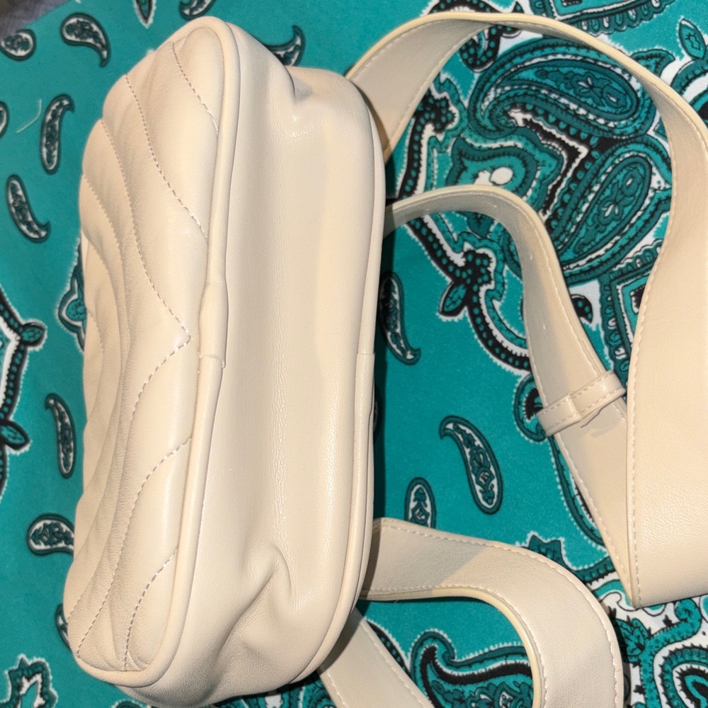 Torrid Faux Leather Quilted Belt Bag in Cream - Picture 13 of 14